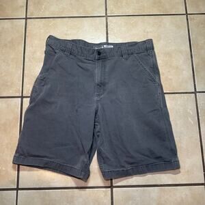Carhartt Relaxed Fit Shorts Mens 36 Gray Canvas Rugged Flex BS2514-M Workwear